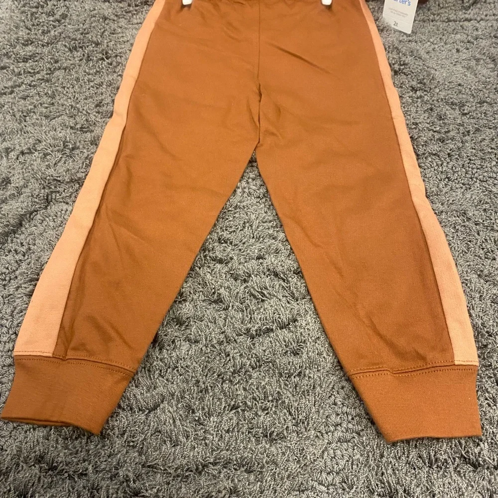 Carter's Two-Tone Rust and Peach Lion Outfit Set